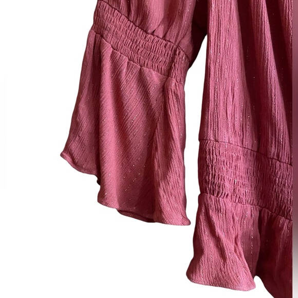 Rachel Zoe Coquette Shirred Waist and Sleeves with 3/4 Sleeves - Picture 3 of 6